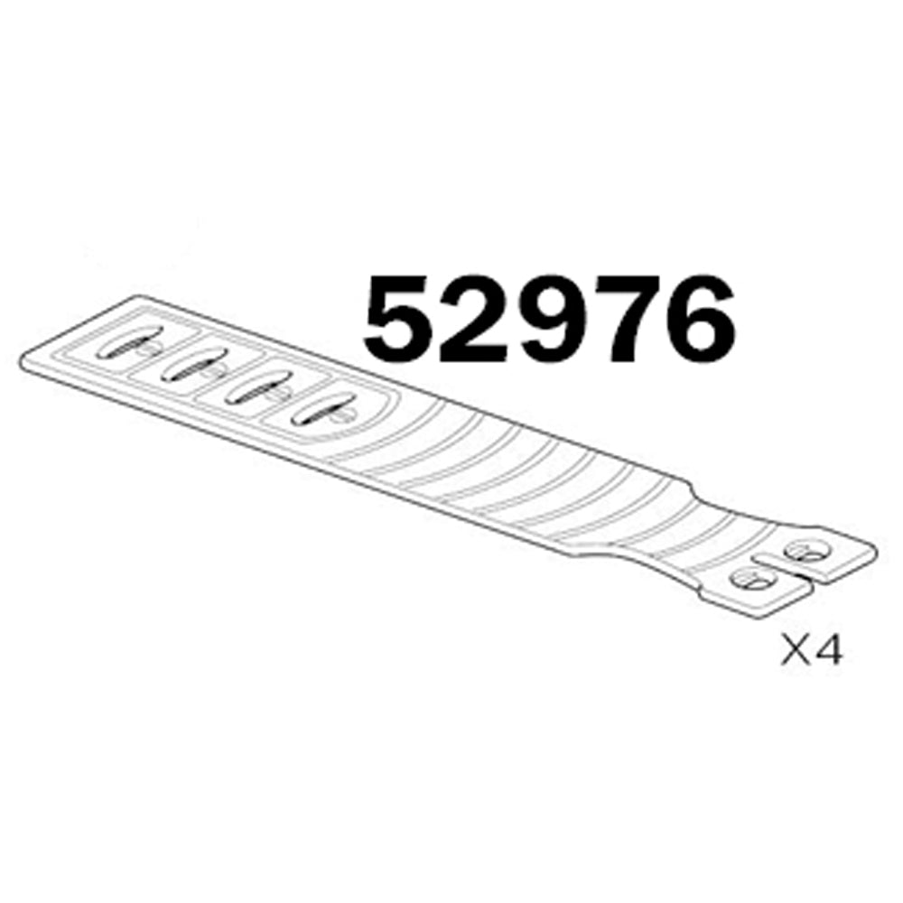 Thule 7204 Edge Raised Rail Replacement Straps x 4 (52976)