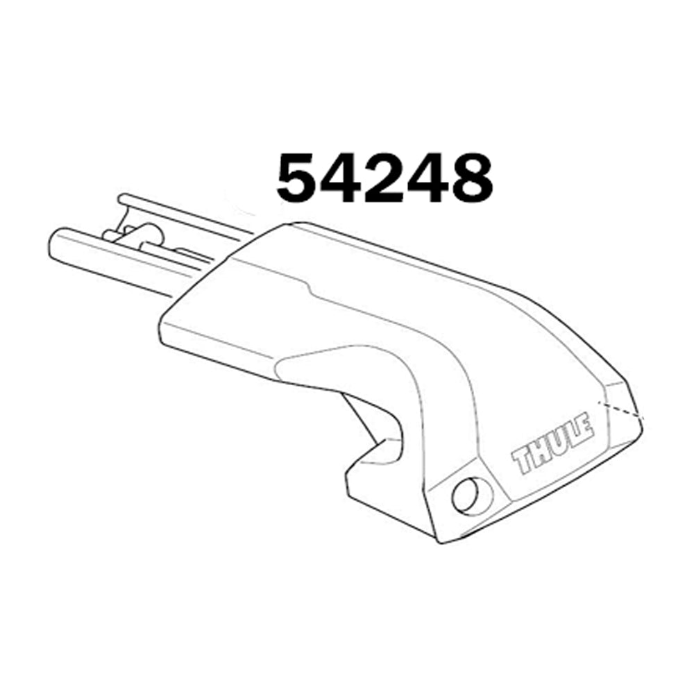 Thule 7206 Edge Flush Rail Complete Spare Right Foot (54248)
