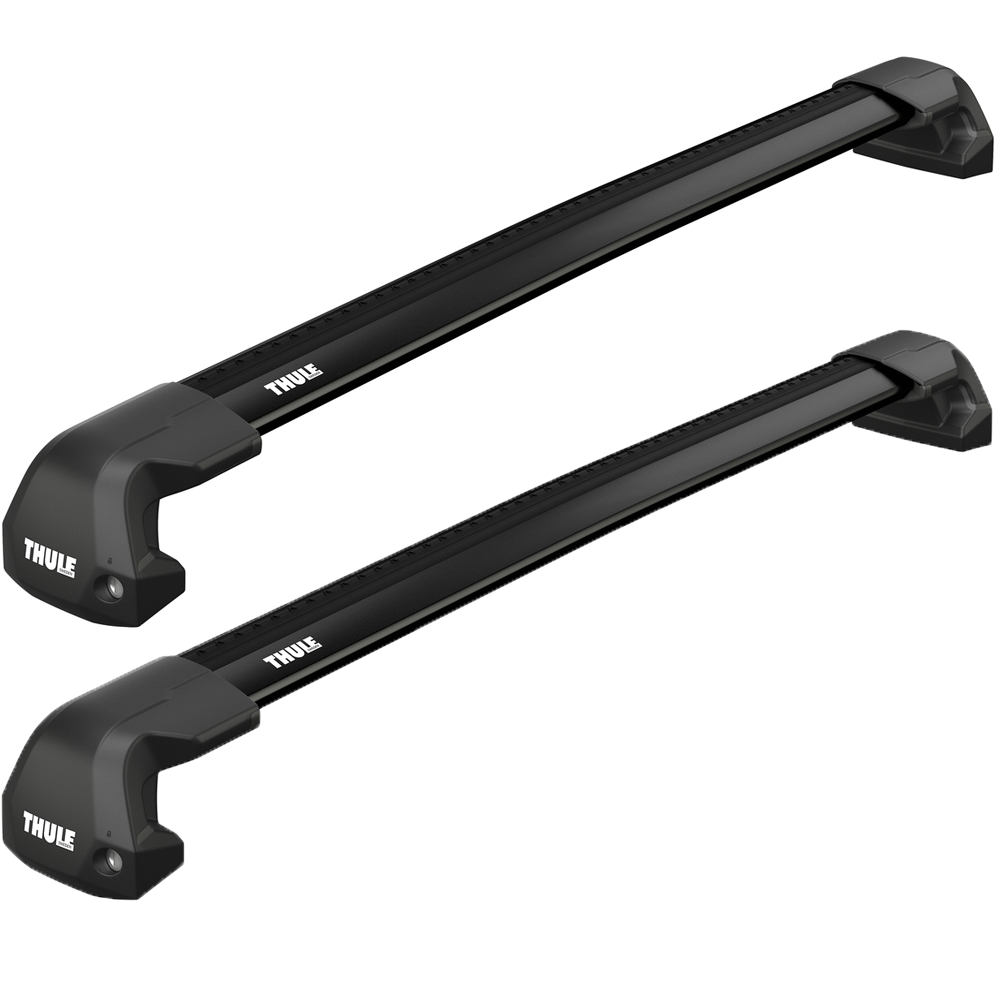 Thule WingBar Edge Black Pair on Foot Pack