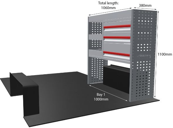 Rhino Van Racking Nissan NV300 (Primastar) 2016-