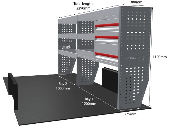 Rhino Van Racking Fiat Scudo 2022-