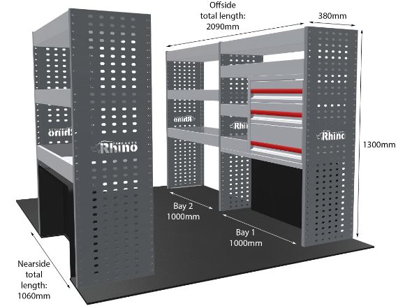 Rhino Van Racking Citroen Relay 2006-