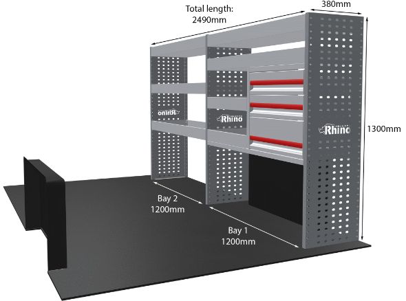 Rhino Van Racking Citroen Relay 2006-