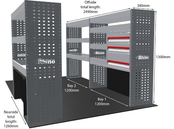 Rhino Van Racking Fiat Ducato 2006-