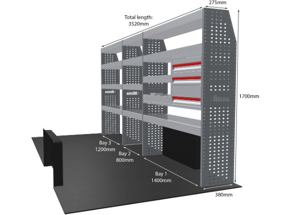 Rhino Van Racking Fiat Ducato 2006-
