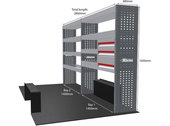 Rhino Van Racking MAN TGE 2017-