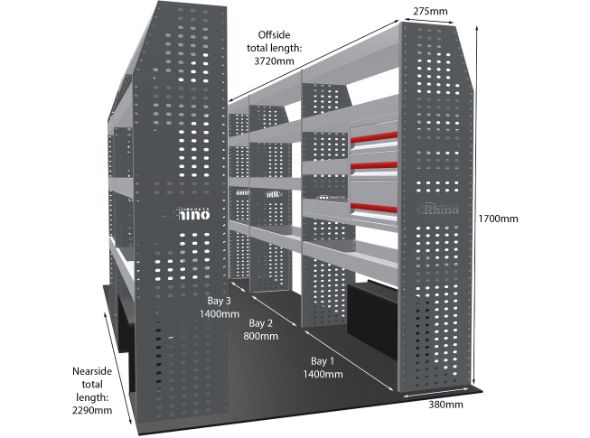 Rhino Van Racking MAN TGE 2017-