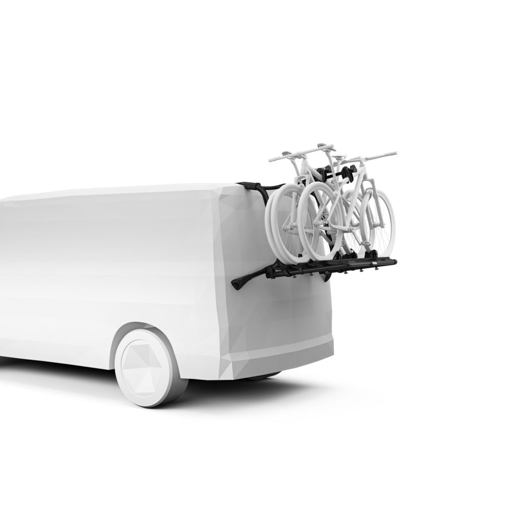 THULE WanderWay 911 Black - 3 Bike Rack (Includes 3rd Bike Adaptor) on Van