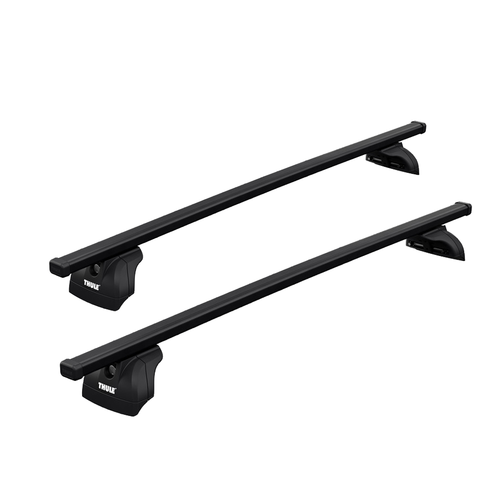 Thule SquareBar Pair on Foot Pack