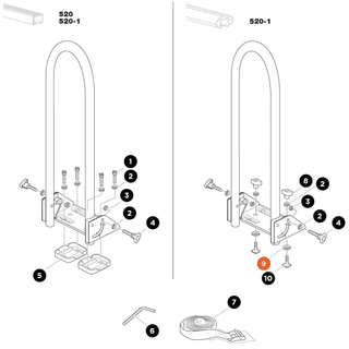 THULE Kayak Support Plastic washer (31023)