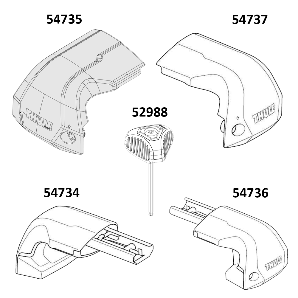 Thule 7207 Edge Fixpoint Complete Foot Left (54734)