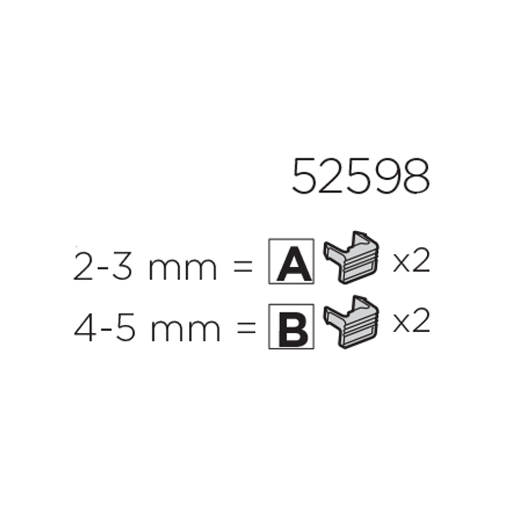 THULE EasyFold 933 Replacement Number Plate Holding Clips (52598)
