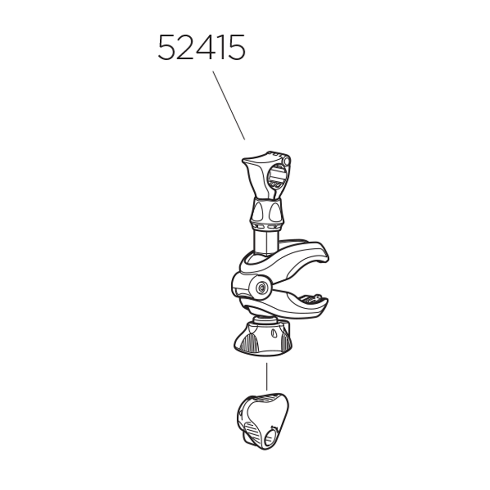 THULE EasyFold 934 Bike Arm Short 122mm w/o Lock (52415)