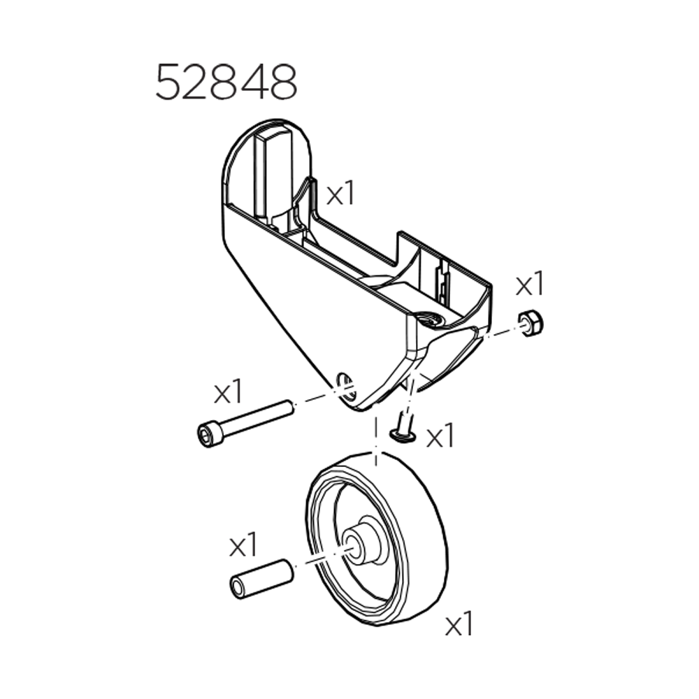 THULE EasyFold 934 Transport wheel kit Left EF XT (52848)