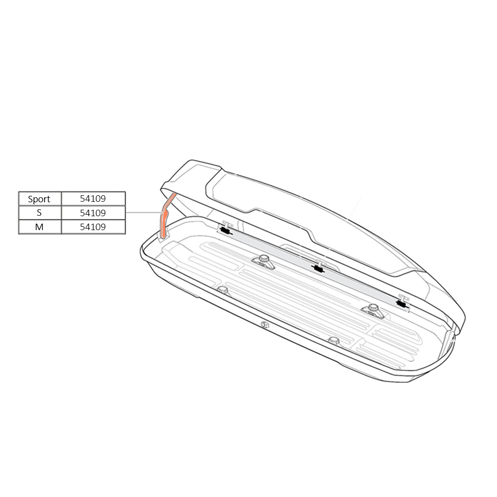 THULE Force XT Rear Hinge LidLifter ML 70XT