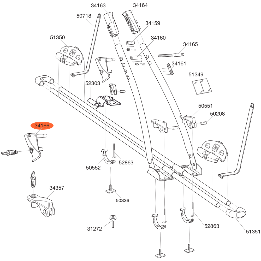 THULE FreeRide 532 Locking (34166)