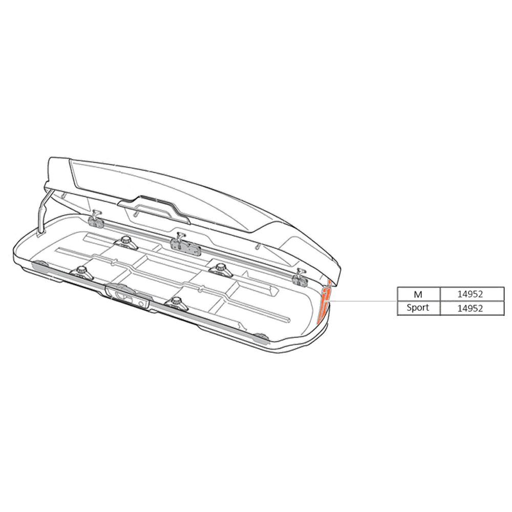 THULE Motion XT Front Hinge LidLifter Kit ML 70