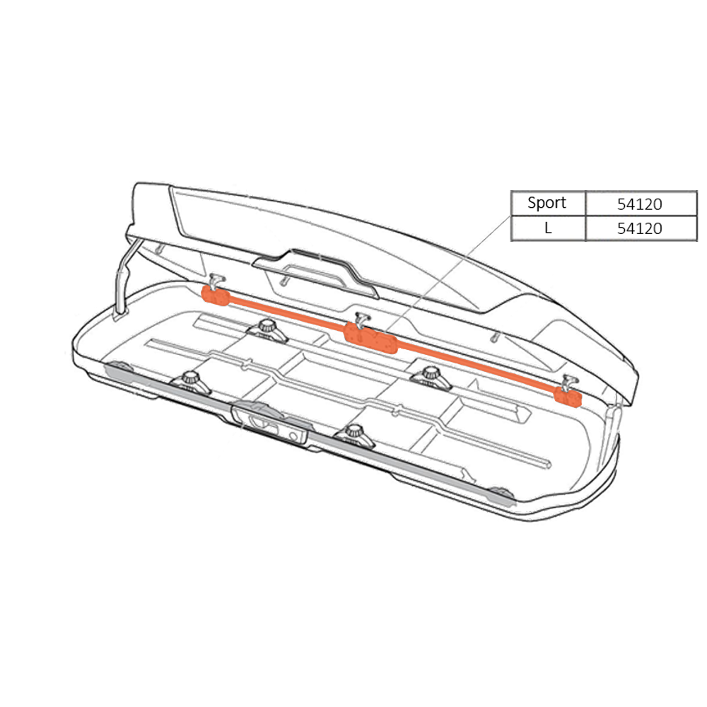THULE Motion XT LockBar 1375mm Left (54120)