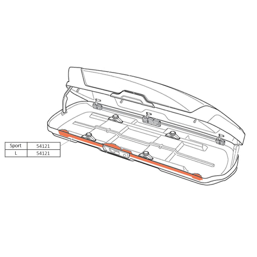 THULE Motion XT LockBar 1375mm Right (54121)