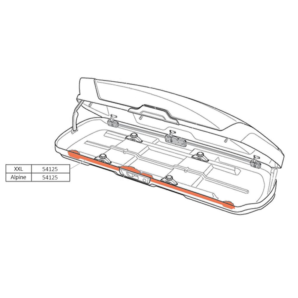 THULE Motion XT LockBar 1800mm Right (54125)
