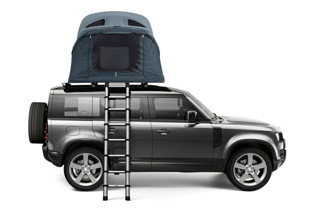 Thule Approach M - 2-3 Person Car Roof Top Tent Dark Slate side car view