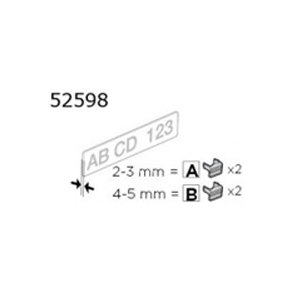 THULE VeloCompact 924 Replacement Number Plate Holding Clips (52598)