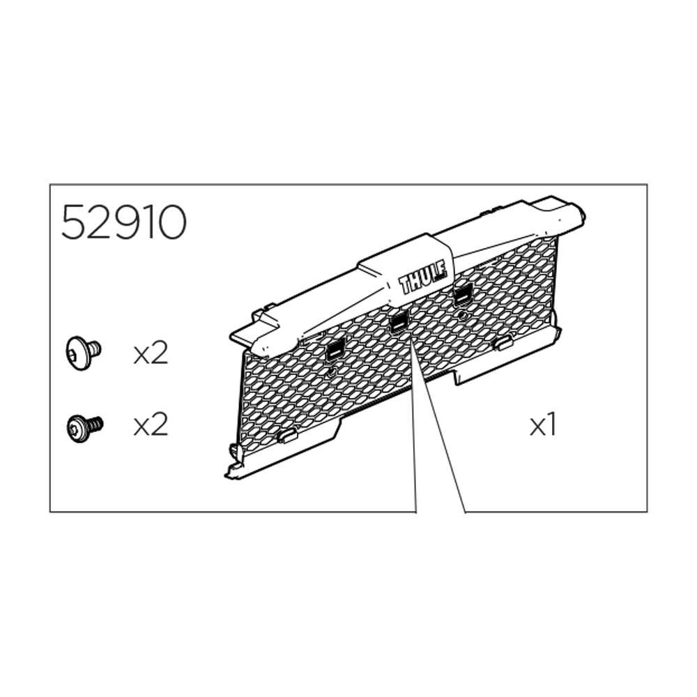 THULE VeloSpace XT 938 Number Plate Holder (52910)