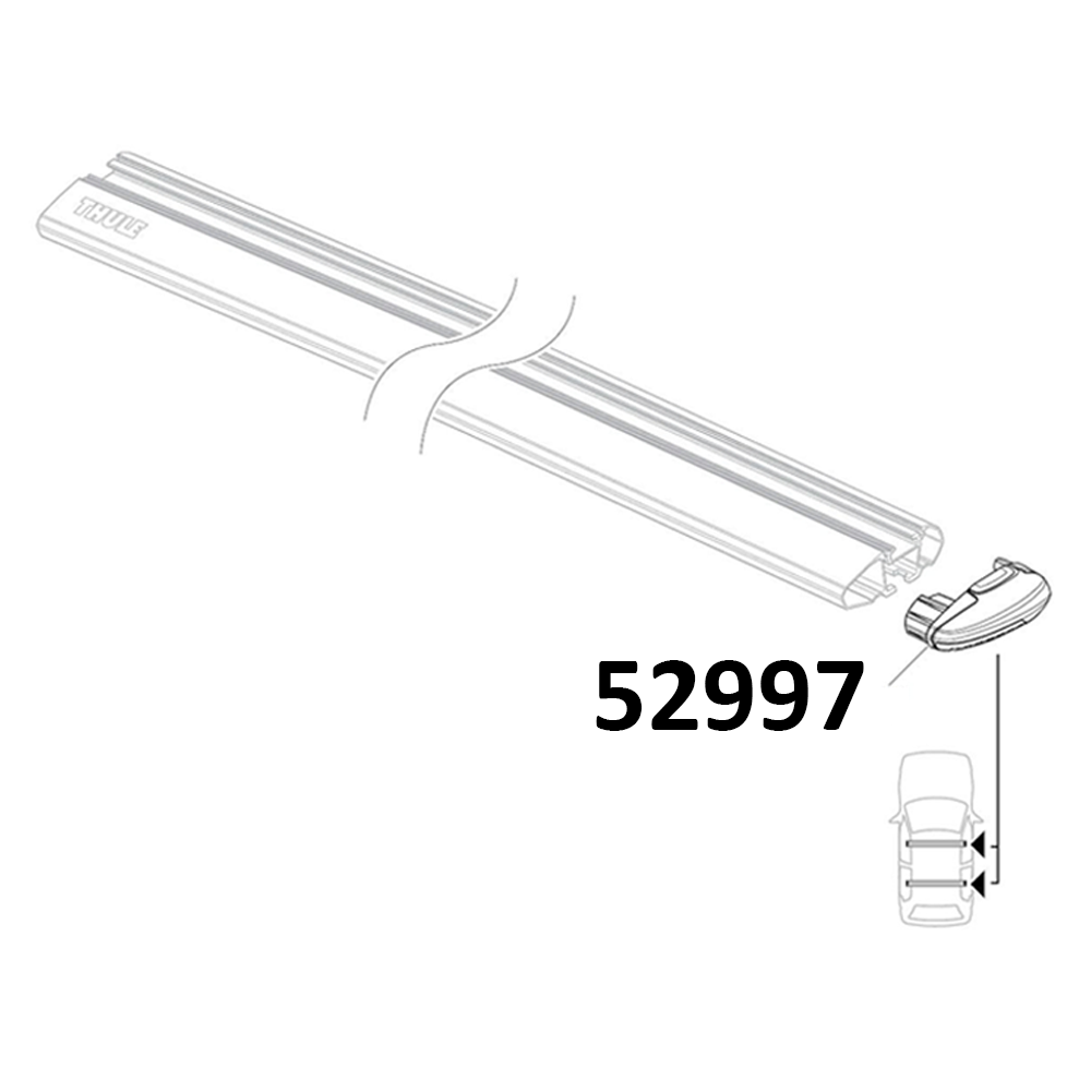 THULE WingBar Evo End Cap Right Side 52997
