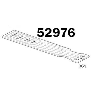 Thule 7204 Edge Raised Rail Straps x 4 (52976)