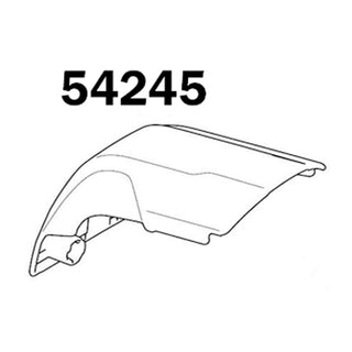 Thule 7206 Edge Flush Rail Left Front Cover (54245)