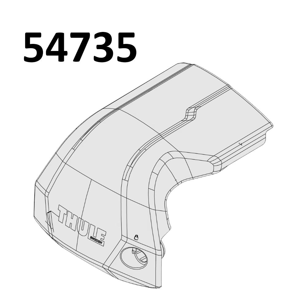 Thule 7207 Edge Fixpoint Front Cover Left (54735)