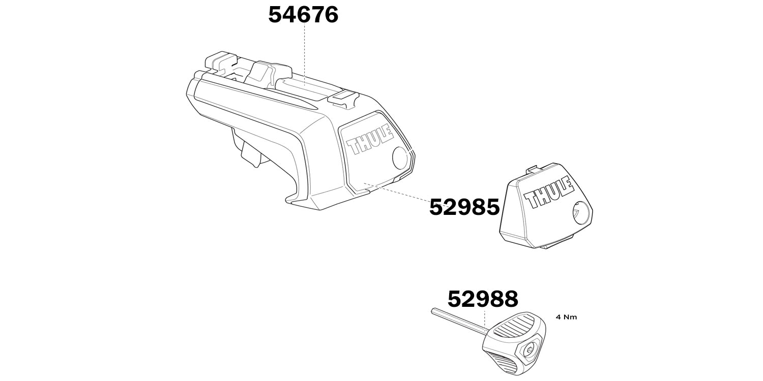 Thule 7104 Raised Rail Torque Key 52988