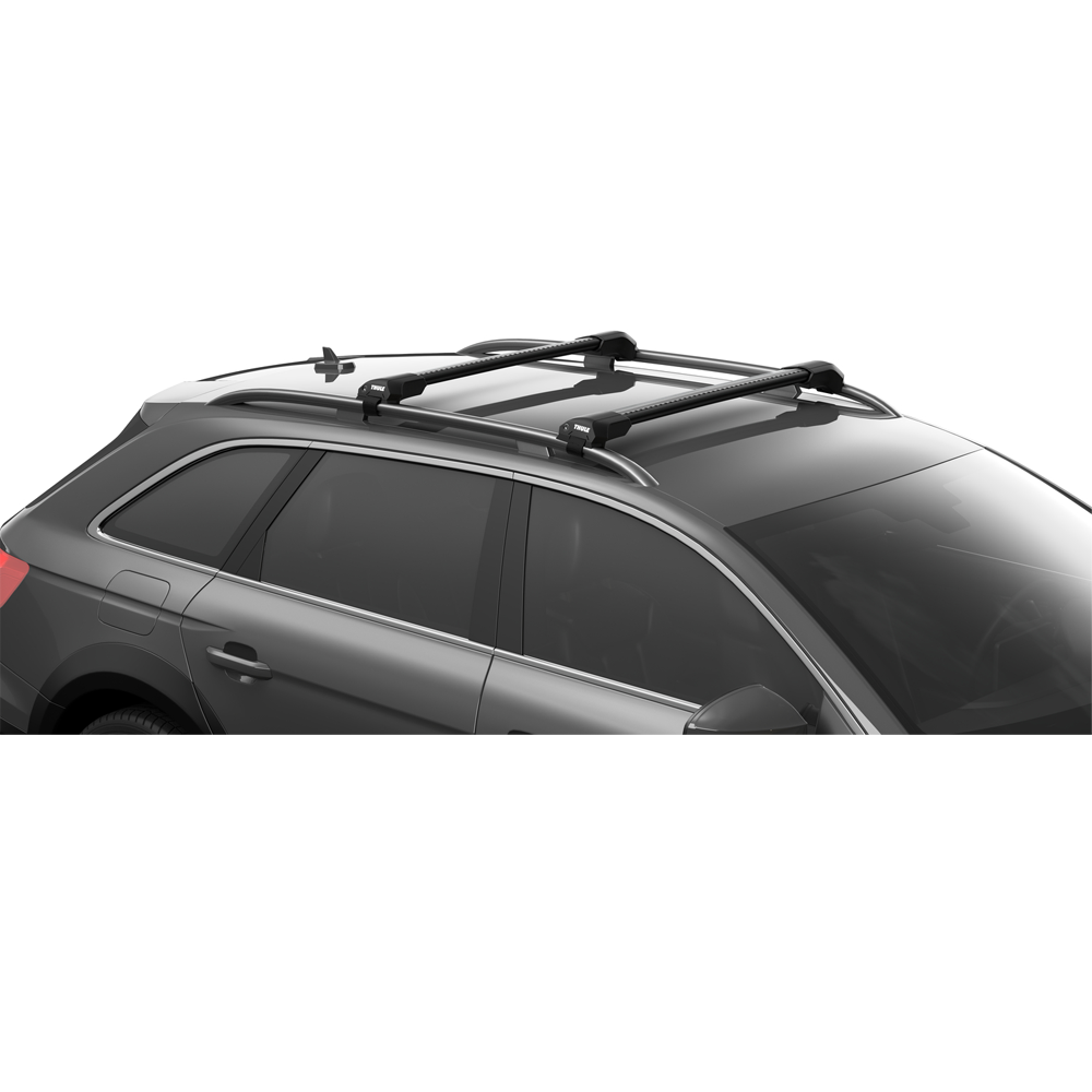 Thule WingBar Edge Black on Car