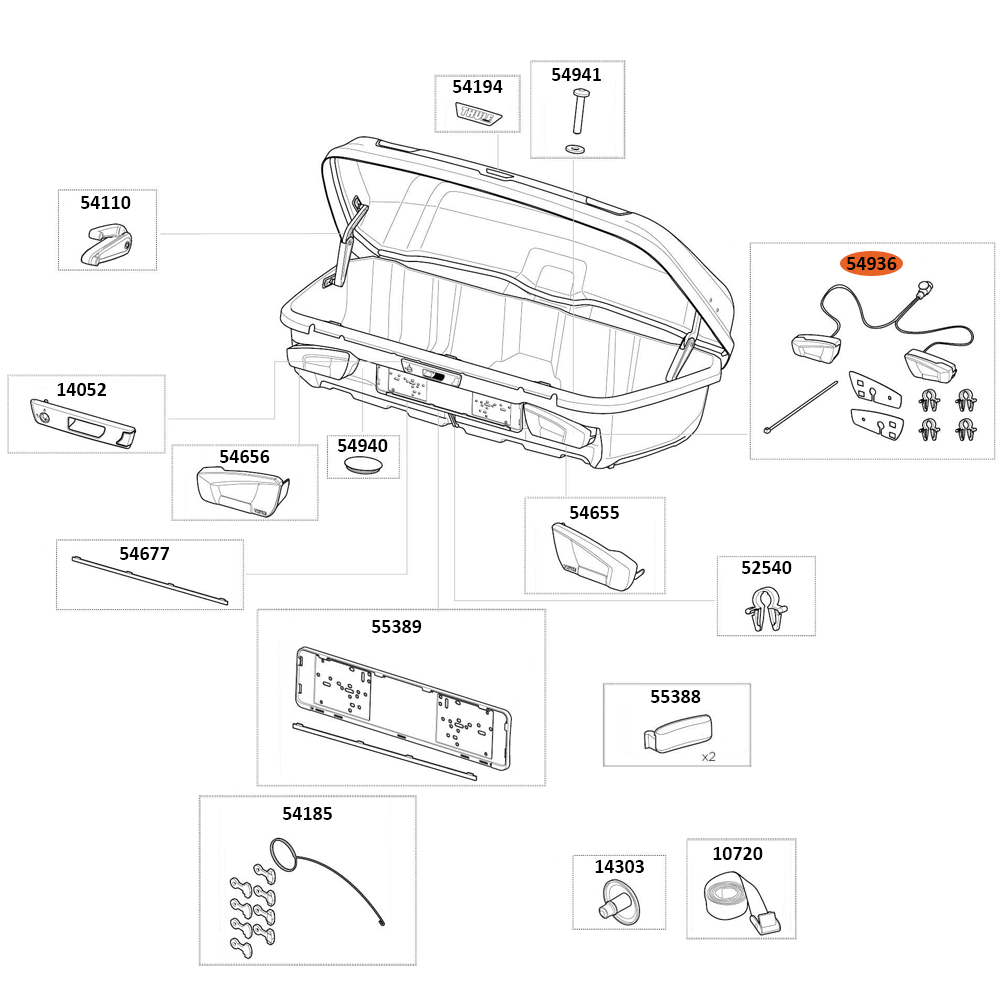 THULE Arcos L Lamp Set (54936)