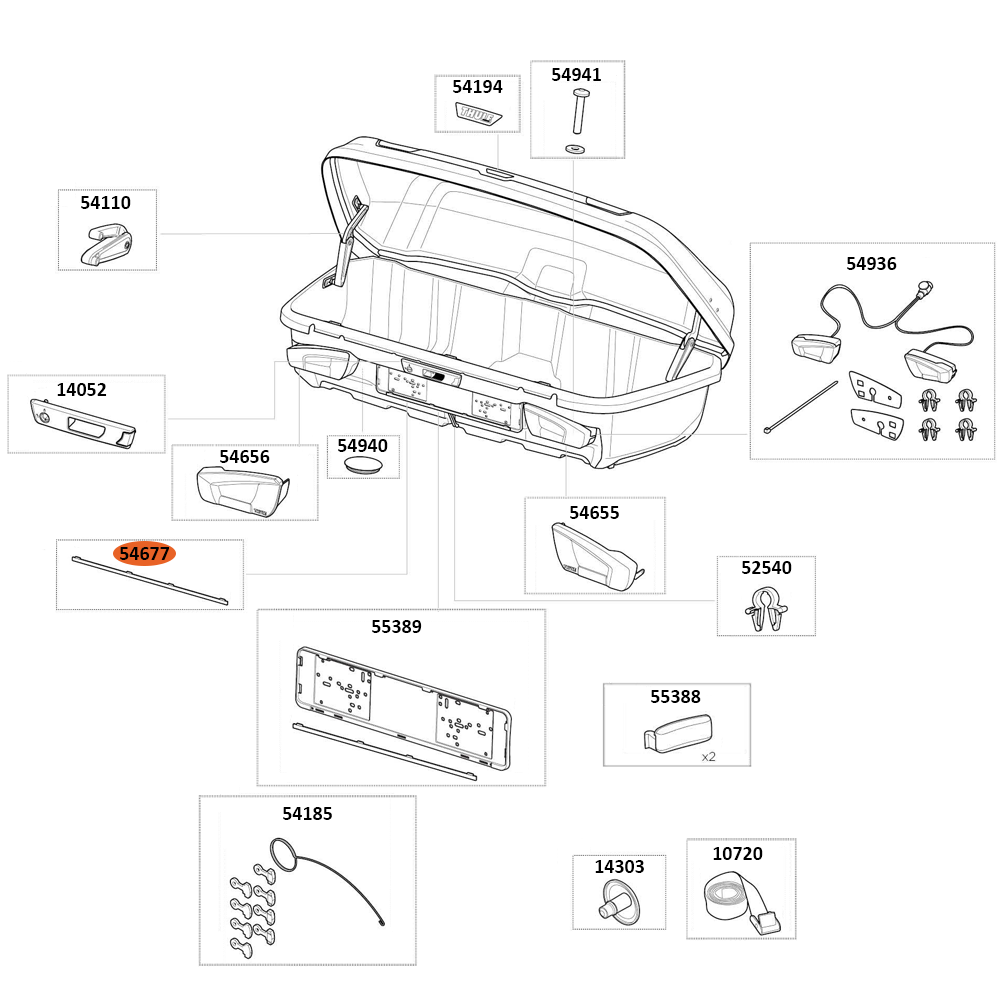 THULE Arcos L Lock Strip (54677)