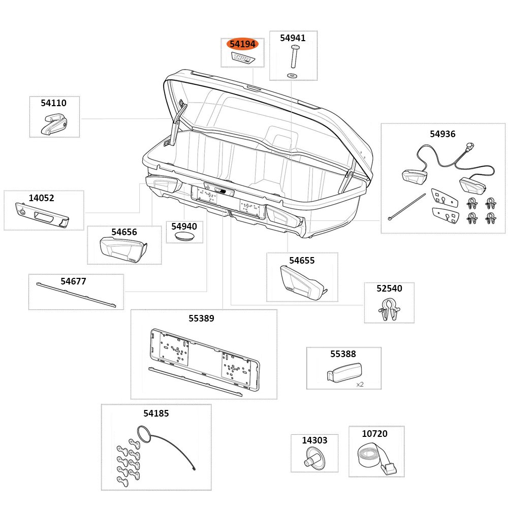 THULE Arcos L Rear Logo (54194)