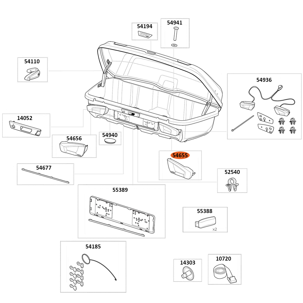 THULE Arcos L THULE MtgBag Lampcover R (54655)
