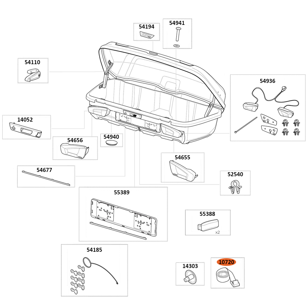 THULE Arcos L Strap 2.2m Long (10720)