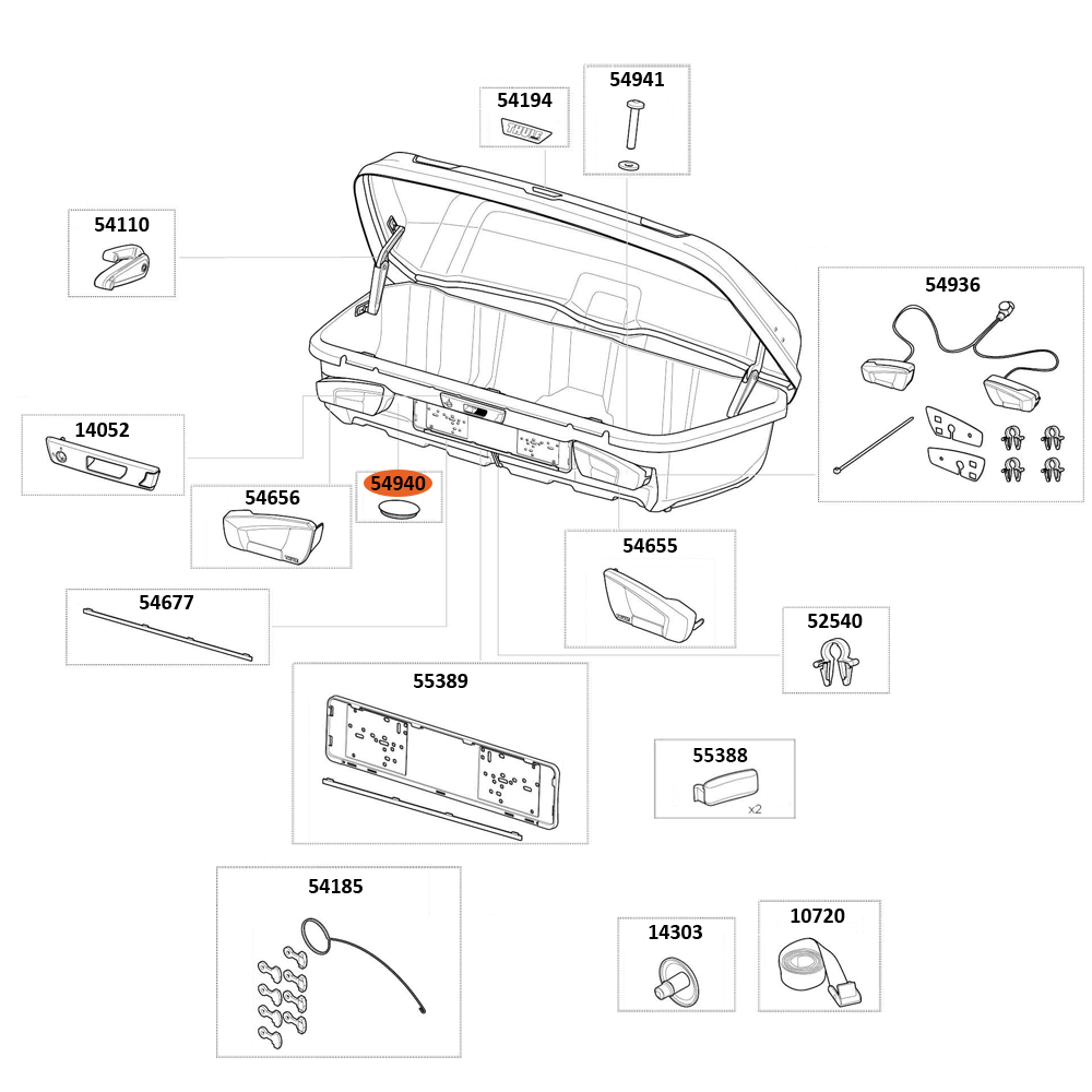THULE Arcos M Drain Plug (54940)