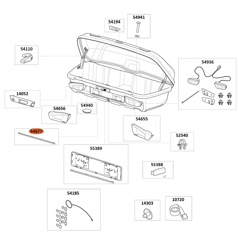 THULE Arcos M Lock Strip (54677)