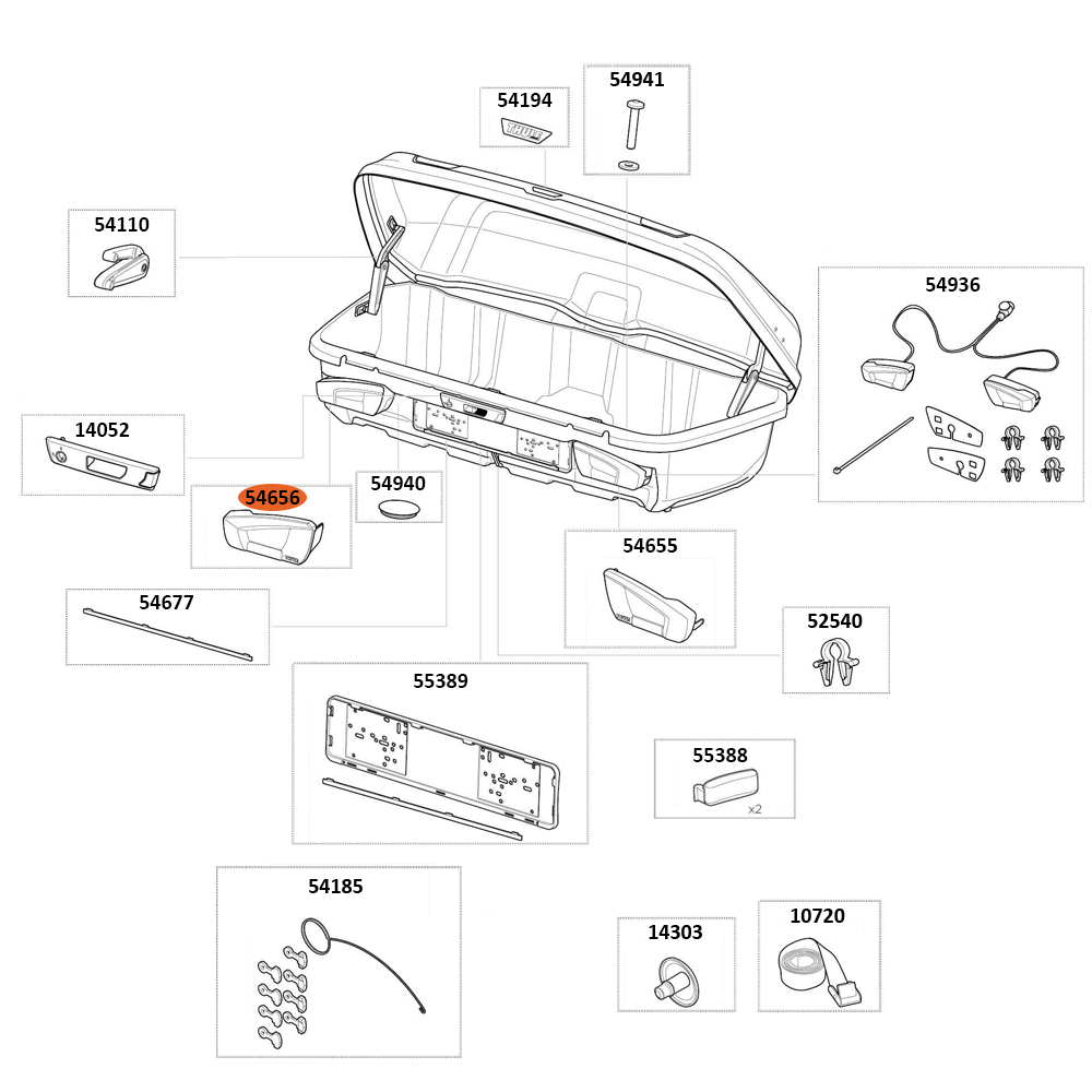 THULE Arcos M THULE MtgBag Lampcover L (54656)