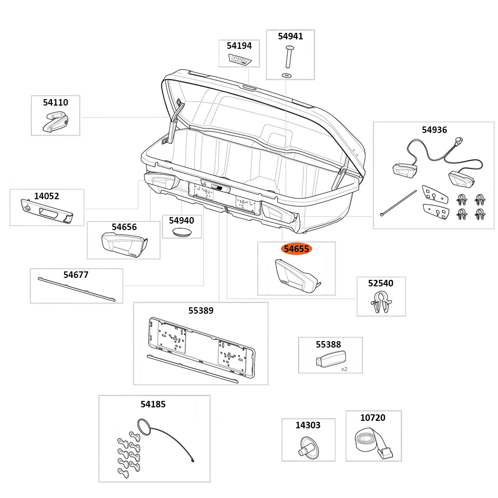 THULE Arcos M THULE MtgBag Lampcover R (54655)