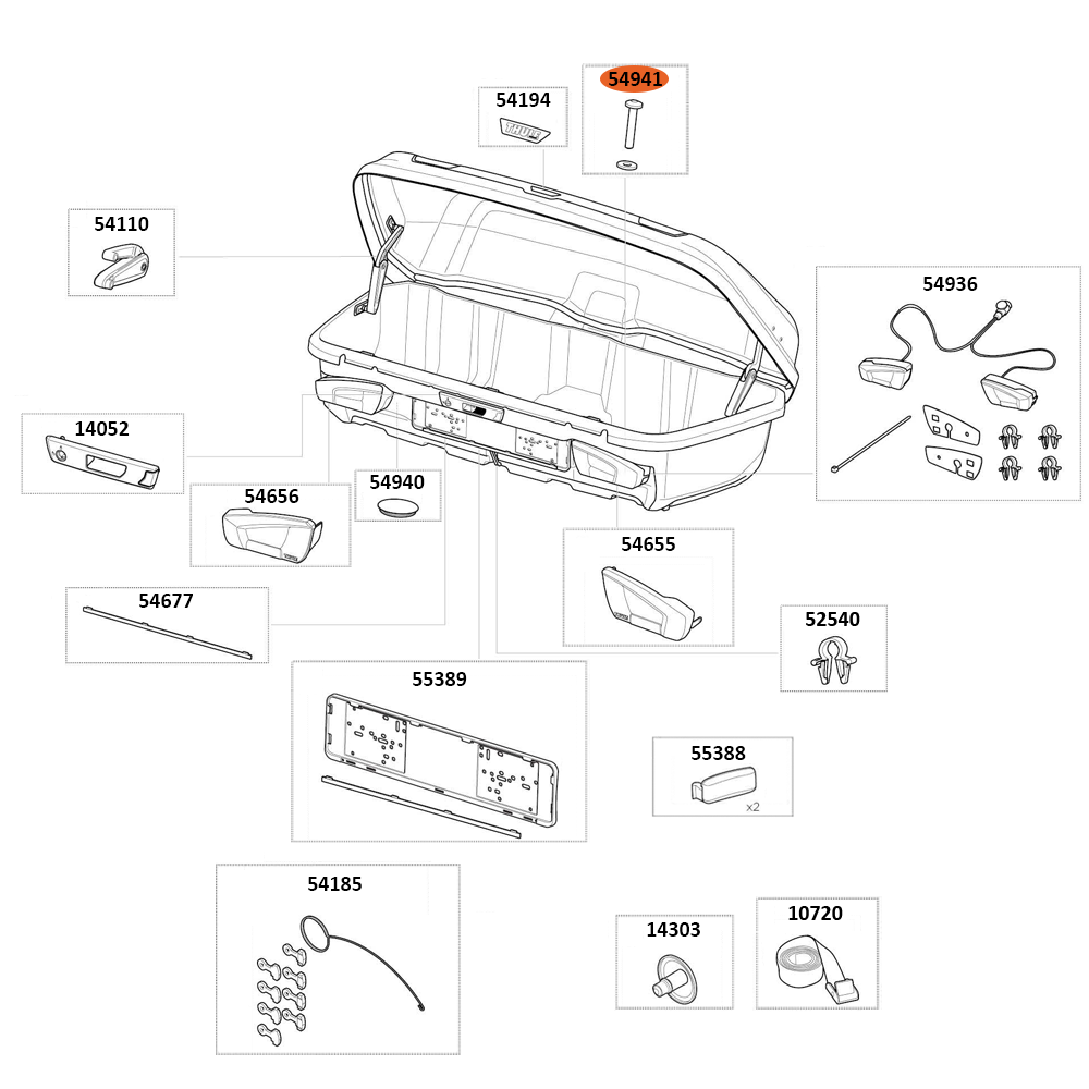 THULE Arcos M Screw & Washer (54941)