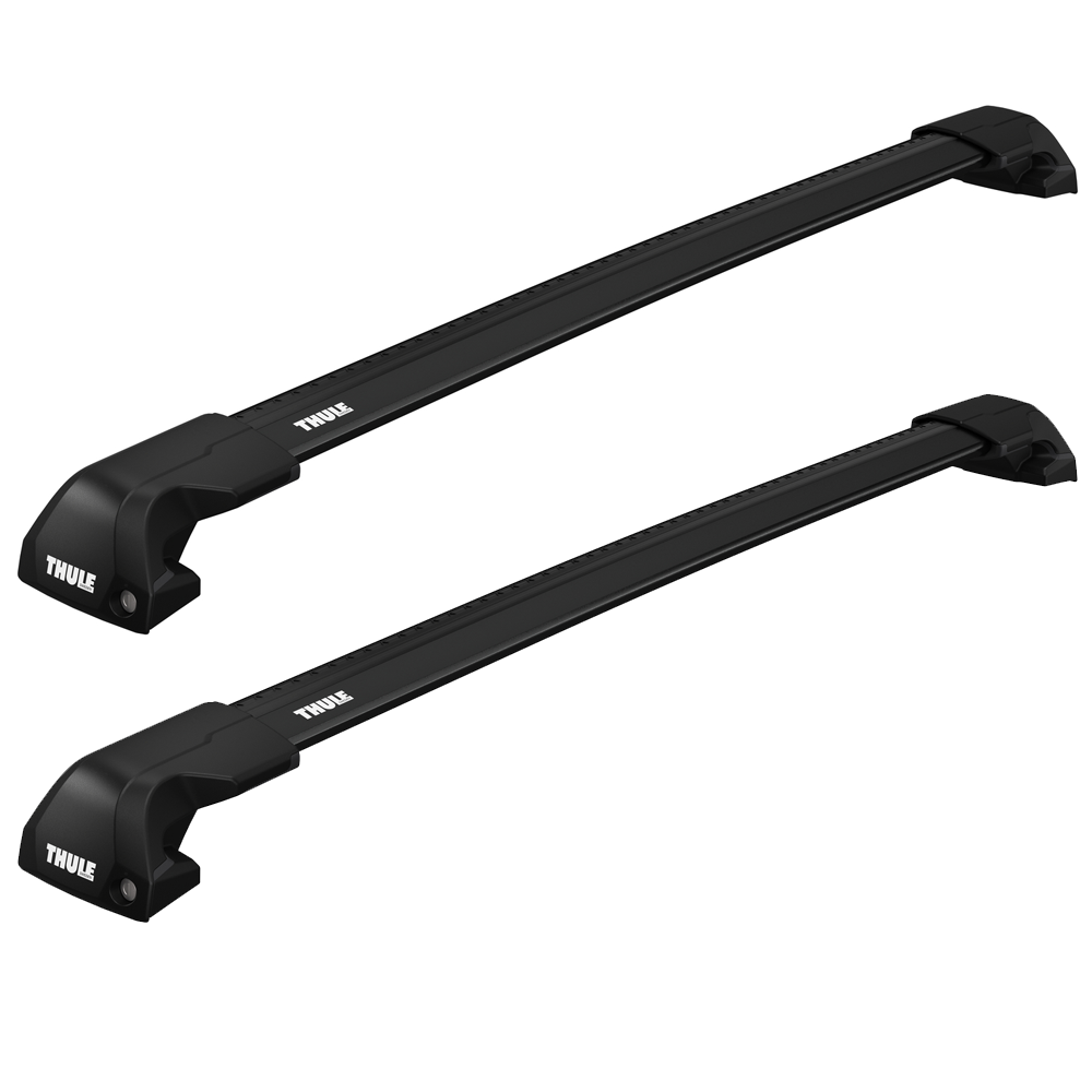 Thule WingBar Edge Black Pair on Foot Pack