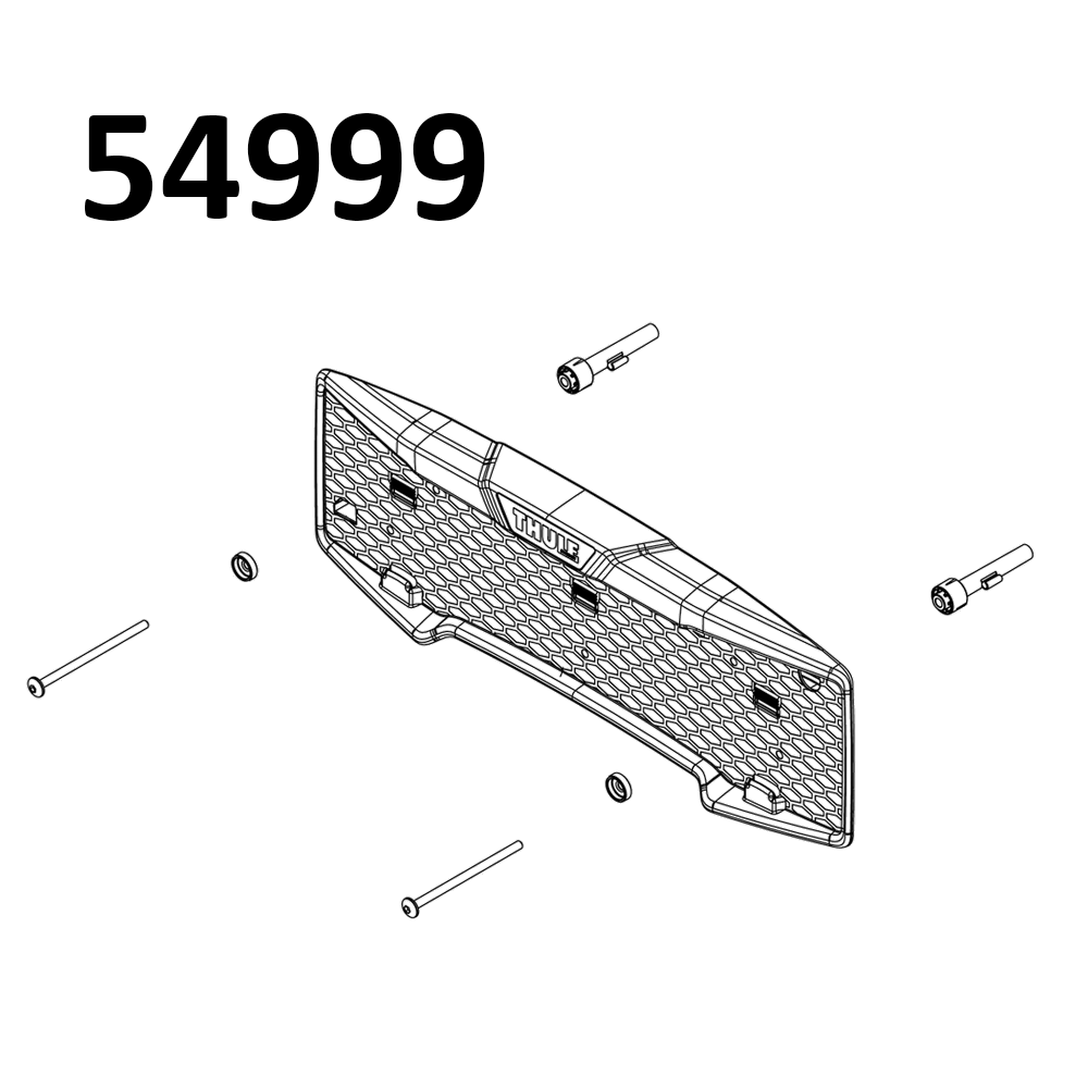 THULE EasyFold 3 9442 Number Plate Holder Kit (54999)