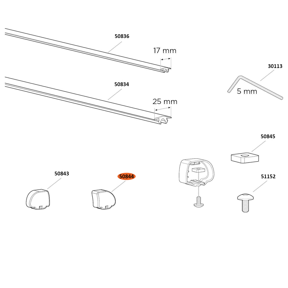 THULE ProBar Endcap Right Probar (50844)