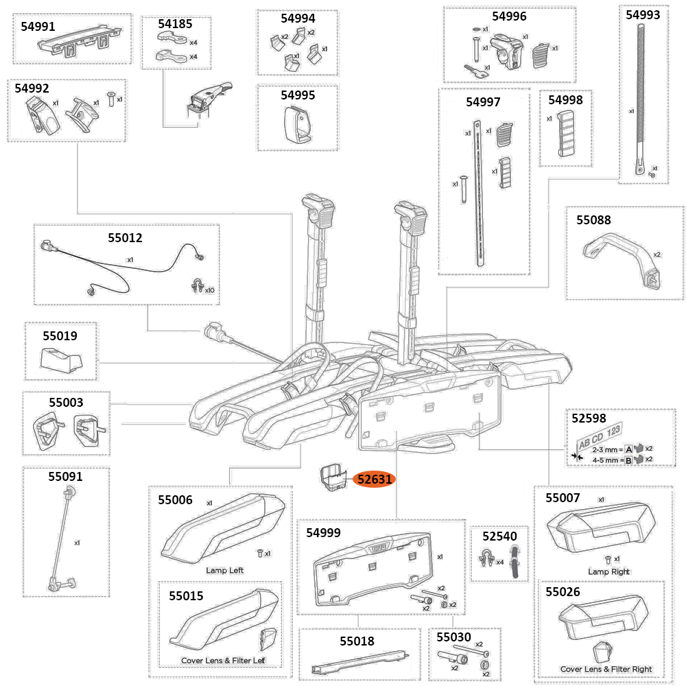 THULE Epos 978 Housing Foot (52631)
