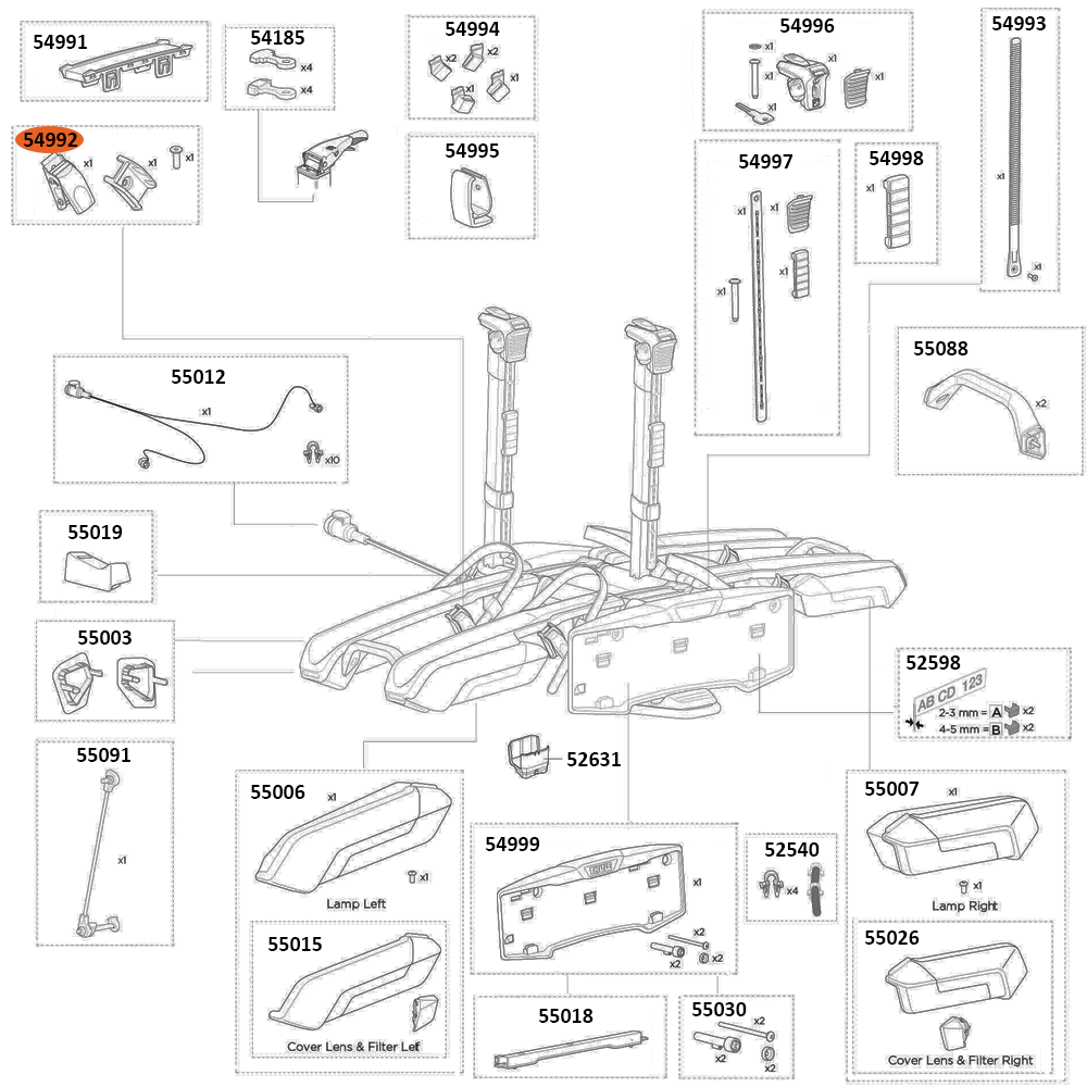 THULE Epos 978 Pump Buckle (54992)