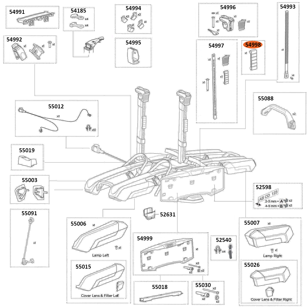 THULE Epos 978 Strap Sleeve (54998)