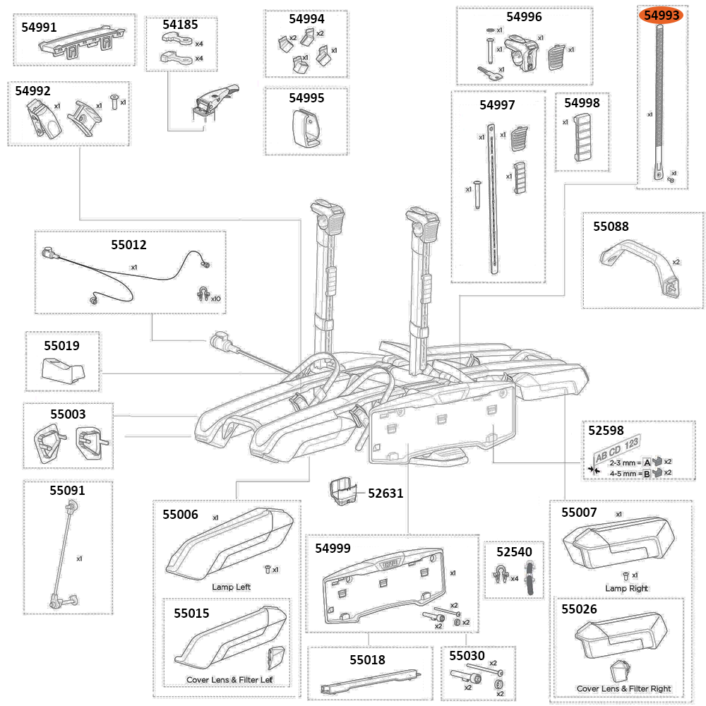 THULE Epos 978 Wheel Strap (54993)